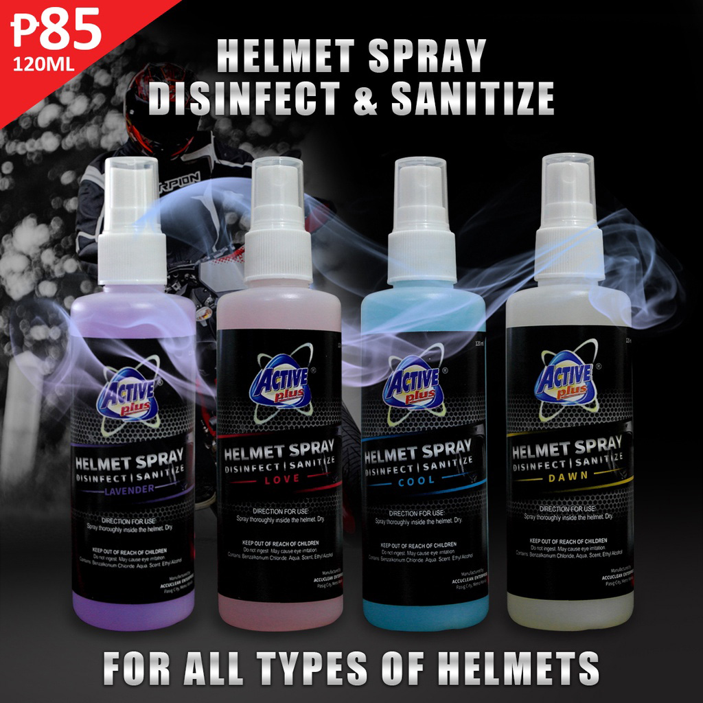 Active Plus HELMET REFRESHENER / SPRAY / DEODORIZER 120ml